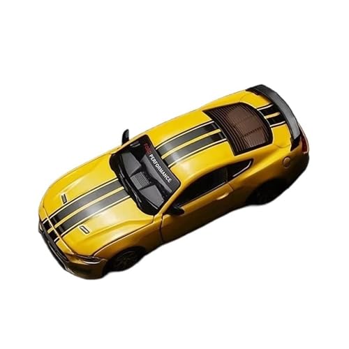 XGFFBAGB 1/42 Für Mustang GT 2018 Spielzeug Fahrzeug Legierung Modell Hobby Sammlung Geschenke(Yellow,No Box) von XGFFBAGB