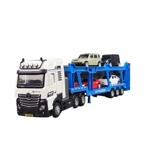 XGFFBAGB 1/50 Für Bagger Transporter Engineering Fahrzeug Modell Legierung Diecast Auto Spielzeug Geschenk(Blu,with Box) von XGFFBAGB