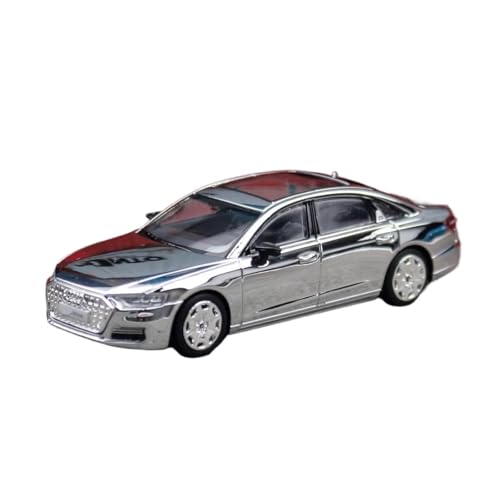 XGFFBAGB 1/64 Für A8L Limousine Modell Freies Räder Spielzeug Auto Diecast Legierung Sammlung Geschenk(Silver,with Box) von XGFFBAGB