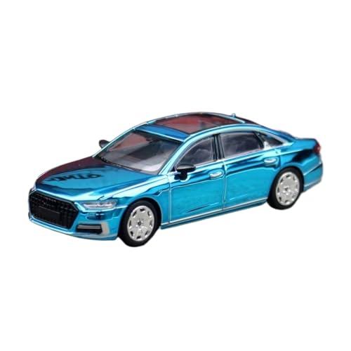 XGFFBAGB 1/64 Für A8L Limousine Modell Freies Räder Spielzeug Auto Fahrzeug Diecast Legierung Sammlung Geschenk(Blu,with Box) von XGFFBAGB