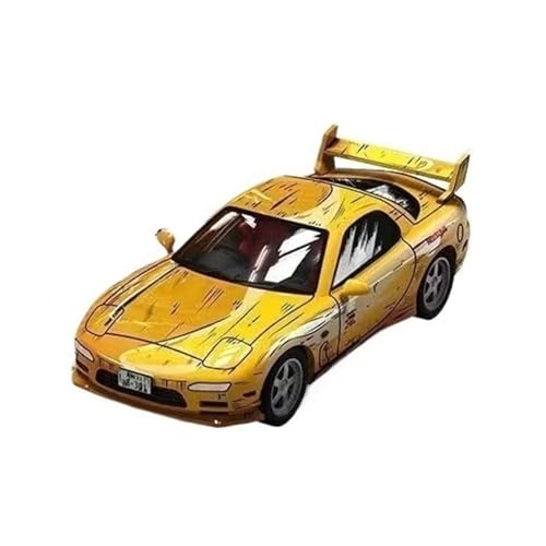 XGFFBAGB 1/64 Für AE86 Erste Text Legierung Auto Modell(Yellow B,with Box) von XGFFBAGB
