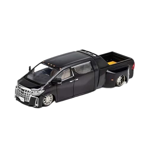 XGFFBAGB 1/64 Für Alphard Super Dually Pickup Diecast Modellauto(Black,with Box) von XGFFBAGB