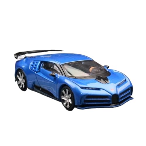 XGFFBAGB 1/64 Für Bugatti Modellauto Spielzeug Druckgussfreie Räder Zinklegierung Geschenkkollektion (Blue,No Box) von XGFFBAGB