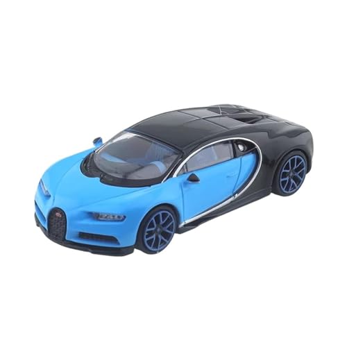 XGFFBAGB 1/64 Für Chiron Sportwagen Legierung Spielzeug Motor Fahrzeug Diecast Metall Modell Geschenk Spielzeug(Blu,with Box) von XGFFBAGB