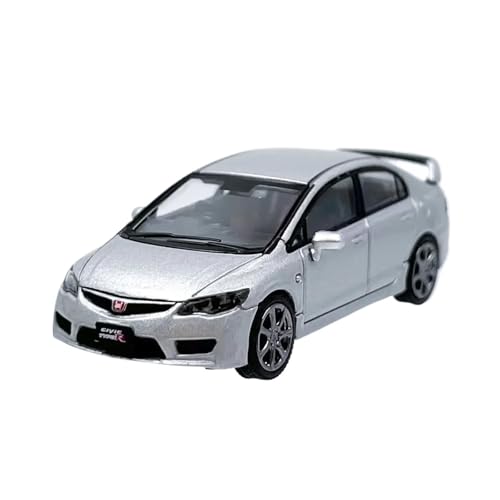 XGFFBAGB 1/64 Für Civic Type-R FD2 Legierung Auto Delikatesse Modell Statische Sammeln Spielzeug Geschenk Display(Silver,No Box) von XGFFBAGB