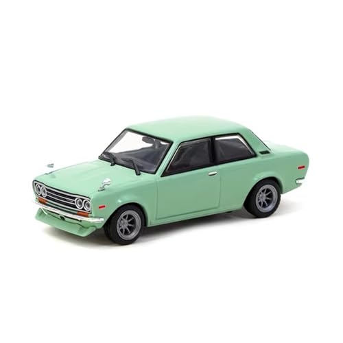 XGFFBAGB 1/64 Für Datsun 510 Licht Grün Diecast Diorama Auto Modell Sammlung Spielzeug(No Box) von XGFFBAGB