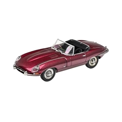 XGFFBAGB 1/64 Für E-Type 1961 Cabrio Druckguss Auto Modell Sammlung(Rosso,No Box) von XGFFBAGB