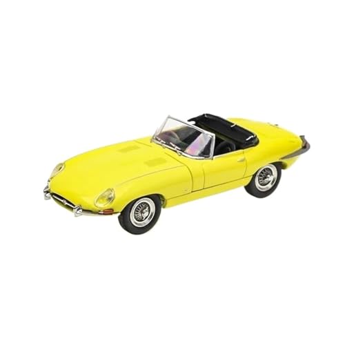XGFFBAGB 1/64 Für E-Type 1961 Cabrio Druckguss Auto Modell Sammlung(Yellow,No Box) von XGFFBAGB