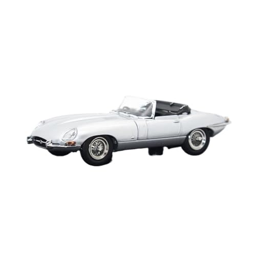 XGFFBAGB 1/64 Für E-Type Cabrio 1961 Diecast Modell Auto(Silver,No Box) von XGFFBAGB