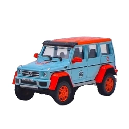 XGFFBAGB 1/64 Für G500 4X4 G-Klasse Pickup Aluminium Modell Auto Sammler Spielzeug Souvenirgeschenk Display(Blu,With box) von XGFFBAGB