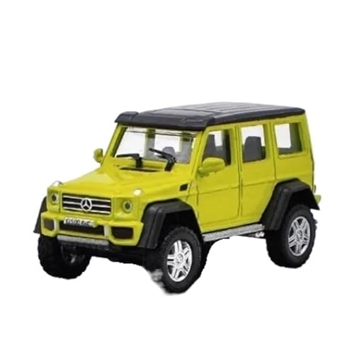XGFFBAGB 1/64 Für G500 4X4 G-Klasse Pickup Legierung Auto Modell Sammlerspielzeug Geschenk-Display Souveniranzeige(gelb,With box) von XGFFBAGB