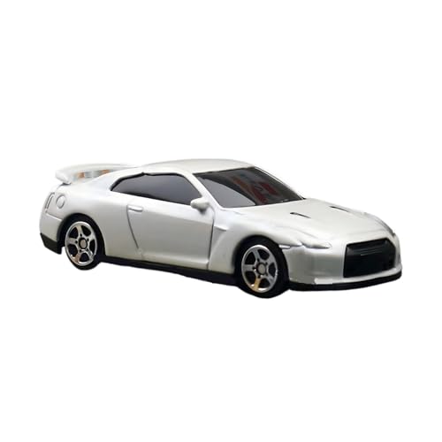 XGFFBAGB 1/64 Für GT-R R35 Maßstab Auto Modell Druckguss Fahrzeug Sammlung Geschenk Spielzeug(White,with Box) von XGFFBAGB