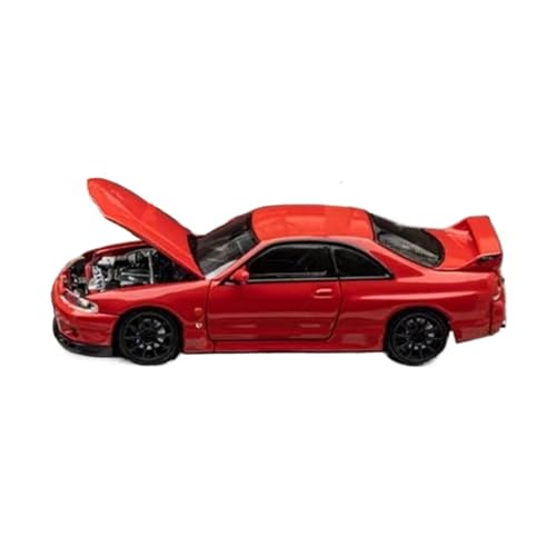 XGFFBAGB 1/64 Für GTR BCN R33 400R Geöffnete Haube Diecast Auto Modell Sammlung Spielzeug(Rosso,No Box) von XGFFBAGB