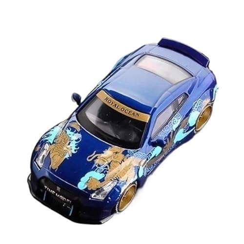 XGFFBAGB 1/64 Für GTR R34 Open Lock Modellauto Für Sammlung Und Anzeigen(Blau,With Box) von XGFFBAGB