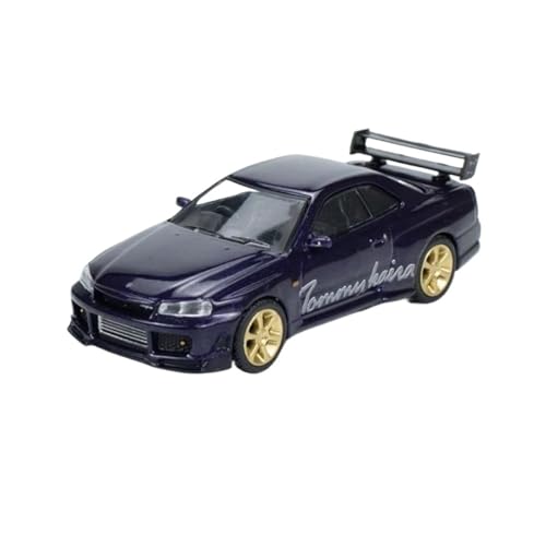 XGFFBAGB 1/64 Für GTR R34 RZ Mitternacht Lila Auto Modell 616(No Box) von XGFFBAGB