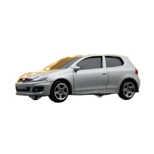 XGFFBAGB 1/64 Für Golf GTI Maßstab Auto Modell Diecast Fahrzeug Sammlung Geschenk Spielzeug(Silver,with Box) von XGFFBAGB