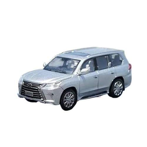 XGFFBAGB 1/64 Für LX570 Druckguss-Modellauto, Spielzeug, Einrichtungsgegenstände(Silver,with Box) von XGFFBAGB