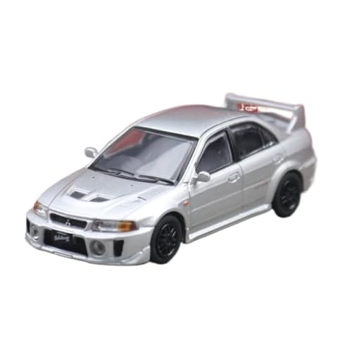 XGFFBAGB 1/64 Für Lancer Evolution V EVO 5 Spielzeugauto Diecast Metall Sport Fahrzeug Modell Sammlung Geschenk(Silver,with Box) von XGFFBAGB