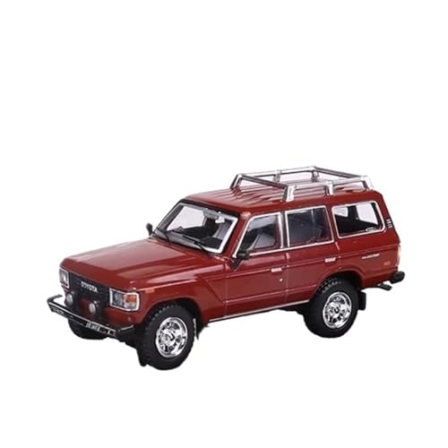 XGFFBAGB 1/64 Für Land Cruiser LC60 Druckguss-Modellauto(Rosso,with Box) von XGFFBAGB
