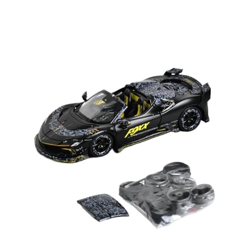 XGFFBAGB 1/64 Für Mansory SF90 F9XX Spider Diecast Modellauto(Black,with Box) von XGFFBAGB