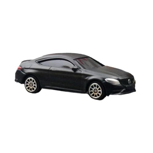 XGFFBAGB 1/64 Für Mercedes C63 S AMG Diecast Sport Spielzeugauto Modell Legierung Metall Geschenk(Black,with Box) von XGFFBAGB