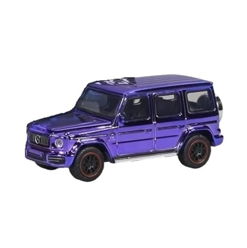 XGFFBAGB 1/64 Für Mercedes G63 Alloy Modell SUV Off-Road Spielzeug Auto Geschenk(Purple C,With box) von XGFFBAGB