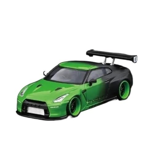 XGFFBAGB 1/64 Für PANDEM R35 GTR Modellauto(Green,with Box) von XGFFBAGB