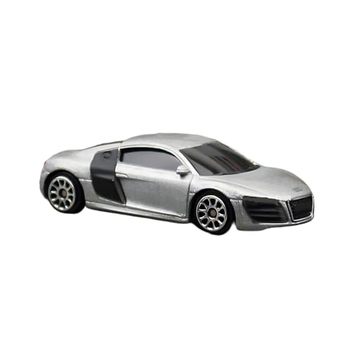 XGFFBAGB 1/64 Für R8 V10 Maßstab Auto Modell Druckguss Fahrzeug Sammlung Geschenk Spielzeug(Silver,with Box) von XGFFBAGB