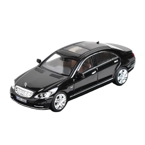 XGFFBAGB 1/64 Für S-Klasse S600L W221 Druckguss-Modellauto(Black,No Box) von XGFFBAGB