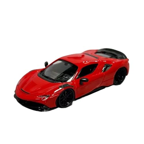 XGFFBAGB 1/64 Für SF90-Legierungsautomodelle(Rosso,with Box) von XGFFBAGB