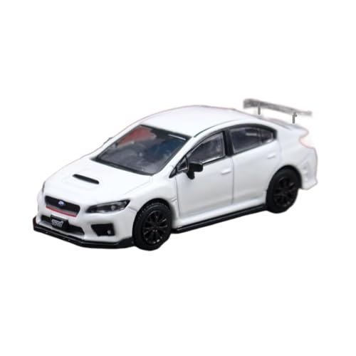 XGFFBAGB 1/64 Für STI WRX Racing Spielzeug Auto Modell Diecast Metall Legierung Fahrzeug Freies Räder Sammlung Geschenk(White,No Box) von XGFFBAGB