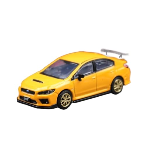 XGFFBAGB 1/64 Für STI WRX Racing Spielzeug Auto Modell Diecast Metall Legierung Fahrzeug Freies Räder Sammlung Geschenk(Yellow,No Box) von XGFFBAGB