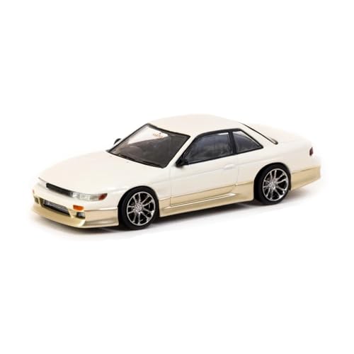 XGFFBAGB 1/64 Für Silvia S13 Diecast Diorama Auto Modell Sammlung Spielzeug(White Gold,with Box) von XGFFBAGB