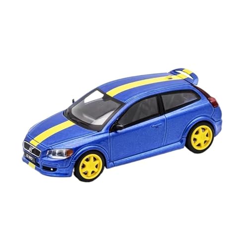 XGFFBAGB 1/64 Für VOL C30 Rennstil Automodell Stop Diecast Spielzeug Kollektion Dekoration(Blu,With box) von XGFFBAGB