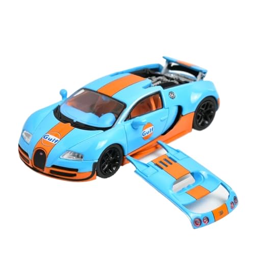 XGFFBAGB 1/64 Für Veyron Sportwagen Druckguss-Modellauto(Blue Black,with Box) von XGFFBAGB
