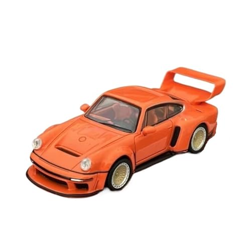 XGFFBAGB 1/64 Für Singer DLS Turbo Collection Geschenkmaßstab Diecast-Modellauto(Orange,with Box) von XGFFBAGB