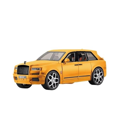 XGFFBAGB 1:18 Für Cullinan Mansory SUV Legierung Modell Auto Metall Diecast Spielzeug Auto Geschenk(Yellow,with Box) von XGFFBAGB
