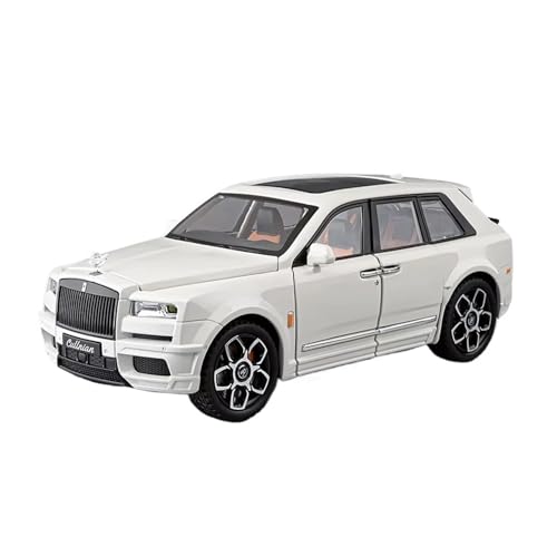 XGFFBAGB 1:18 Für Cullinan Off Road SUV Legierung Metall Diecast Modell Auto Spielzeug(White,with Box) von XGFFBAGB