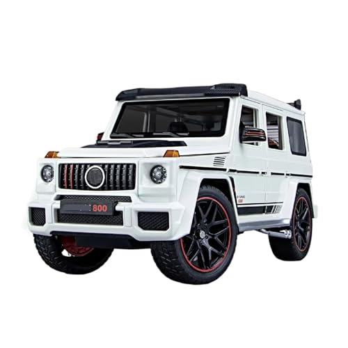 XGFFBAGB 1:18 Für G800 Legierung Modell Sound Licht Pull Back Auto Off-Road SUV Spielzeug Sammlung Dekoration Geschenk(White,with Box) von XGFFBAGB
