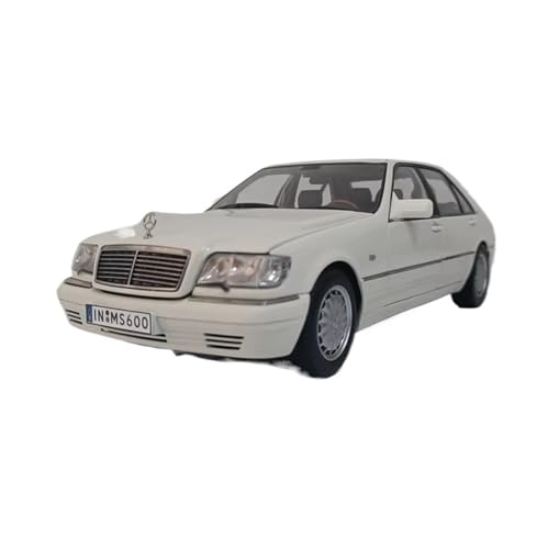 XGFFBAGB 1:18 Für GT W140 Druckguss Metall Volle Offene Spielzeug Auto Modell Möbel Display Sammlung(White,with Box) von XGFFBAGB