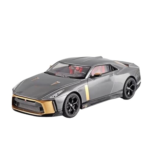 XGFFBAGB 1:18 Für GTR50 Legierung Sport Auto Metall Druckguss Sound Und Licht Fahrzeuge Modell Sammlung Spielzeug Geschenke(Gray B,No Box) von XGFFBAGB