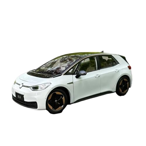 XGFFBAGB 1:18 Für ID3 SUV Legierung Diecast Metall Auto Modell Sammlung Spielzeug Geschenk(White,No Box) von XGFFBAGB