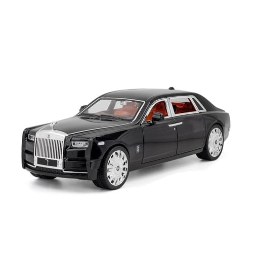 XGFFBAGB 1:18 Für Phantom Legierung Automodell Mit Motorgeräusch Und Pull Back Spielzeugauto 6 Offene Türen Sammlung Display Geschenk(Black,with Box) von XGFFBAGB