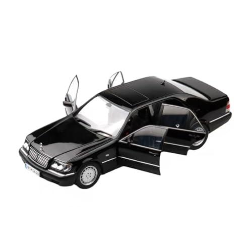 XGFFBAGB 1:18 Für S600 W140 Legierung Auto Modell Sammeln Spielzeug Geschenk Souvenir Display(Black,with Box) von XGFFBAGB