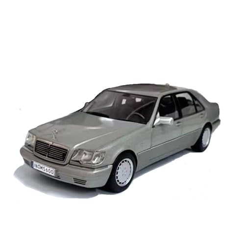 XGFFBAGB 1:18 Für S600 W140 Legierung Auto Modell Sammeln Spielzeug Geschenk Souvenir Display(Silver Gray,with Box) von XGFFBAGB
