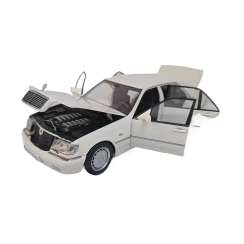XGFFBAGB 1:18 Für S600 W140 Legierung Auto Modell Sammeln Spielzeug Geschenk Souvenir Display(White,with Box) von XGFFBAGB