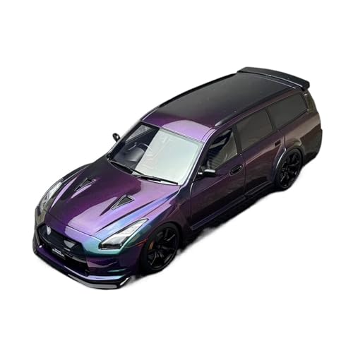 XGFFBAGB 1:18 Für STAGEA GTR R35 Reise Edition Auto Modell Statische Dekoration Sammlung Geschenke(Purple,with Box) von XGFFBAGB