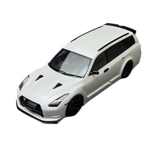 XGFFBAGB 1:18 Für STAGEA GTR R35 Reise Edition Auto Modell Statische Dekoration Sammlung Geschenke(White,with Box) von XGFFBAGB