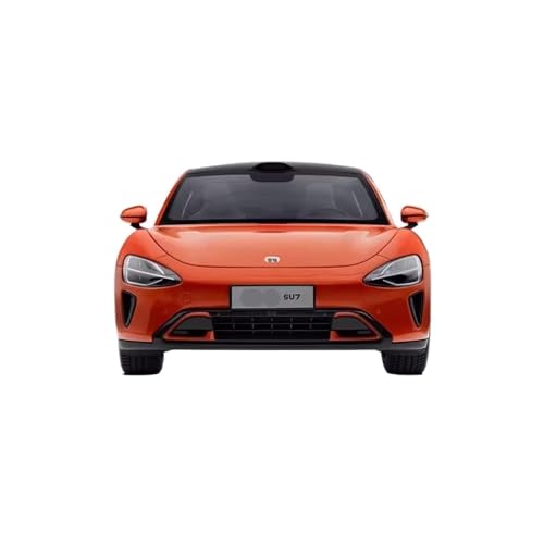 XGFFBAGB 1:18 Für SU7 Limousine Druckgusslegierung Statisches Automodell Fan Collection Home Decoration Metallornamente(Orange,with Box) von XGFFBAGB