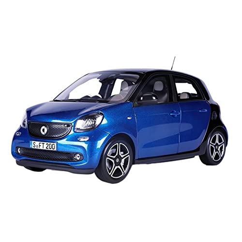 XGFFBAGB 1:18 Für Smart Forfour Legierung Auto Modell Spielzeug Hobby Geschenke Sammlung Ornament Display(with Box) von XGFFBAGB